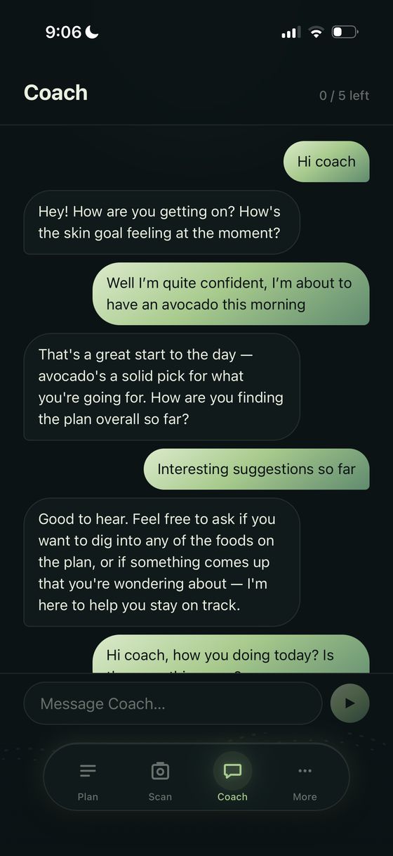 Valutri coach conversation